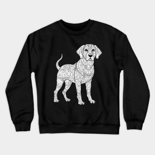 Labrador Dog Mandala Crewneck Sweatshirt